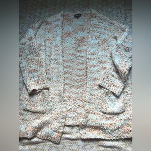 White tan blush cardigan